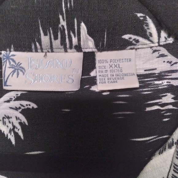 Island Shores Tropical Button Front Shirt XXL - Picture 5 of 7
